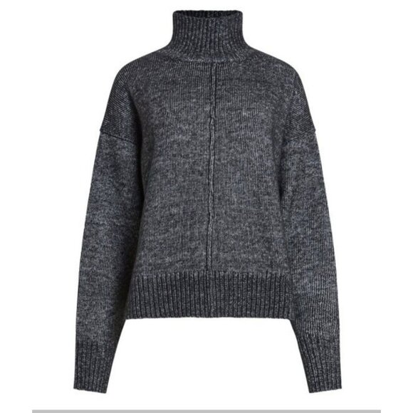 French Connection Black Mockneck Oversized Sweater Size Small NWT - Picture 1 of 9